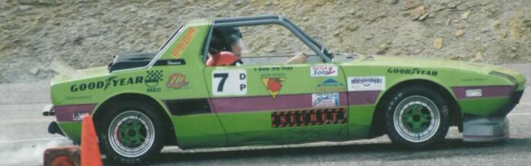 DP7 green X1/9 Apple Motors
autocross car