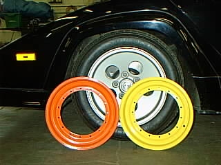 A splash of color adds even to a Countach.