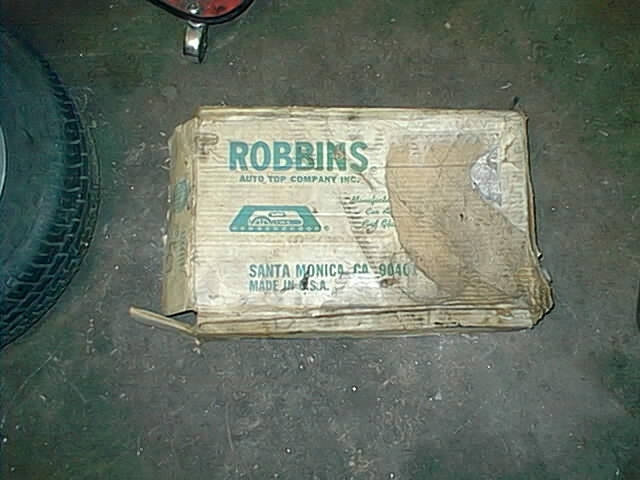 new Datsun vinyl top in the box