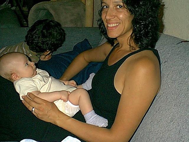 Rebecca and her new nephew Alejandro in Yuma, AZ